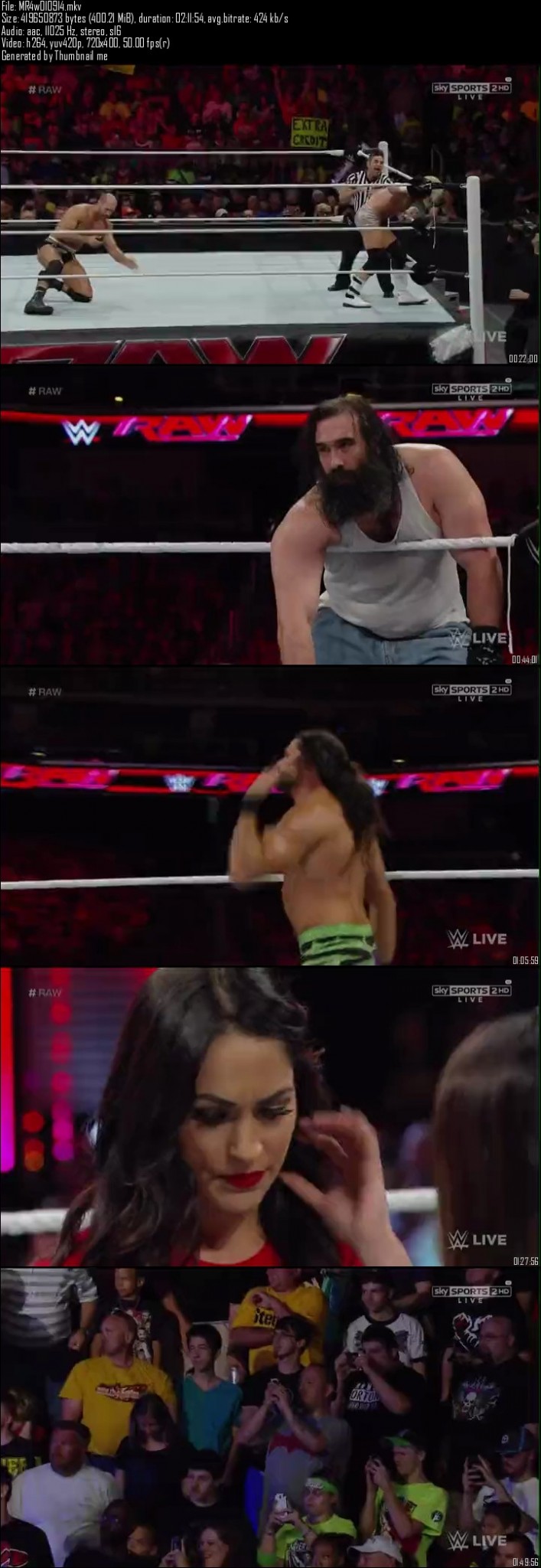 WWE Monday Night Raw 1st September (2014)